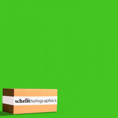 GREEN OPAQUE FLUORESCENT VINYL BY SCHEIN HOLOGRAPHICS Adhesive Vinyl