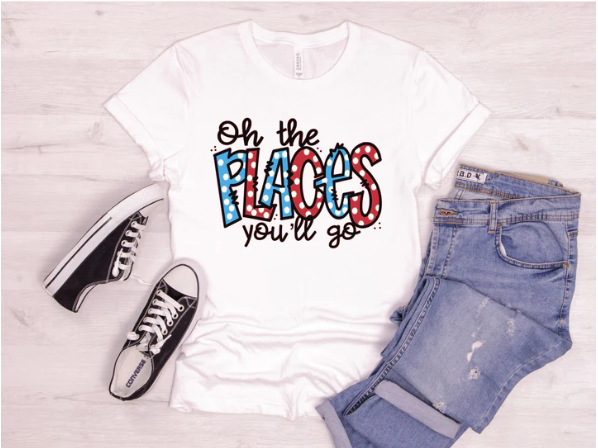 Dr Seuss Oh the places DTF TRANSFER