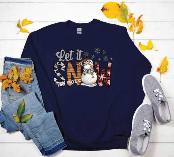 Let it snow DTF Transfer