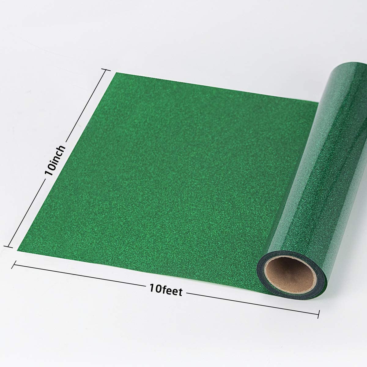 Green Glitter Heat Transfer Vinyl (HTV)