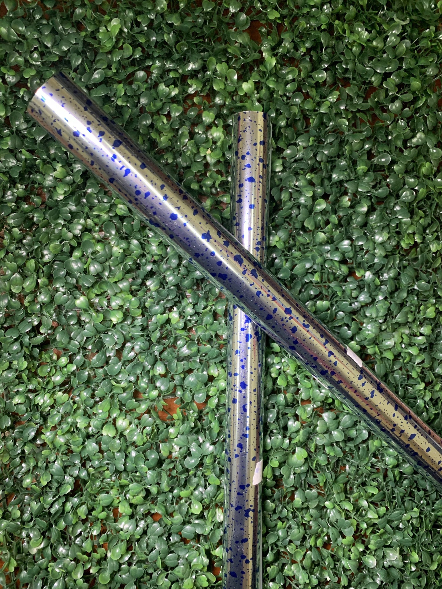 Blue Splatter Soft Metallic (HTV)