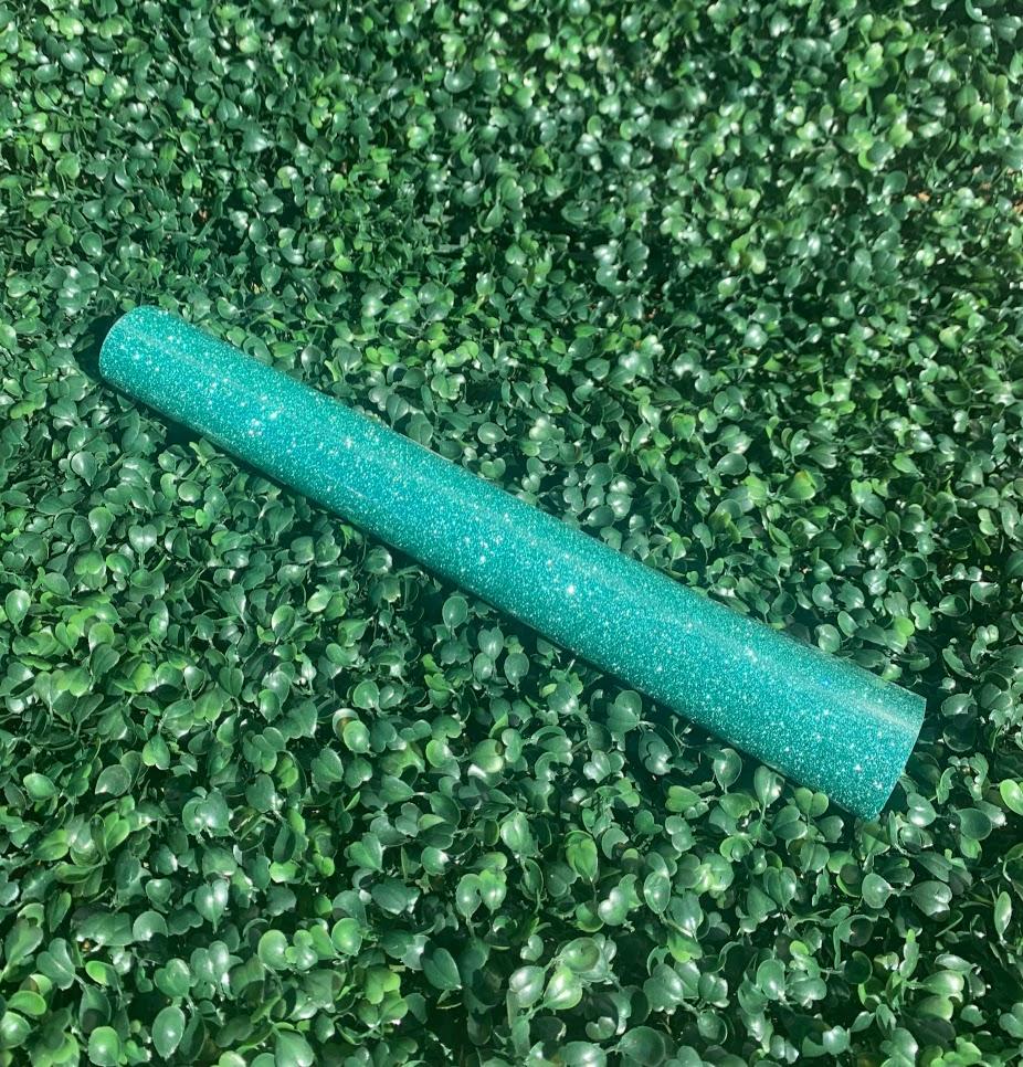 Jade Glitter Heat Transfer Vinyl (HTV)