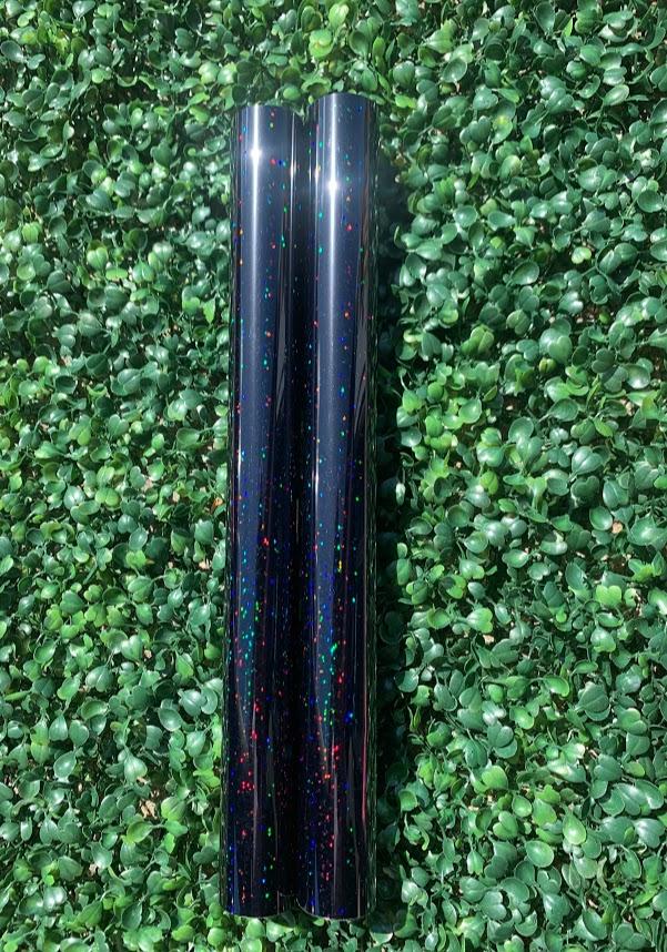 Black Sparkle Hologram Heat Transfer Vinyl