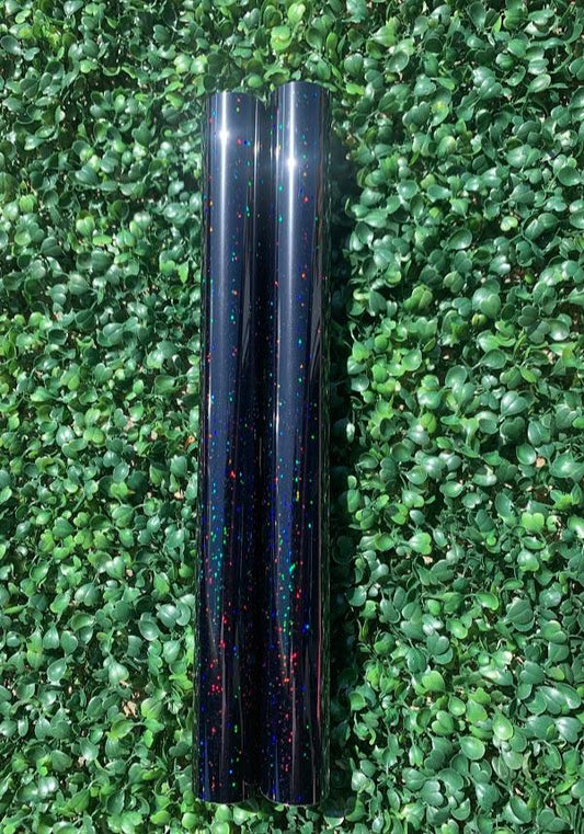 Black Sparkle Hologram Heat Transfer Vinyl