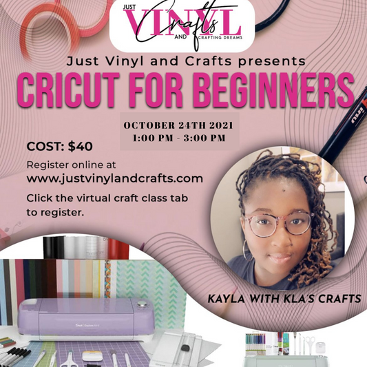 Virtual Cricut Class for Beginners