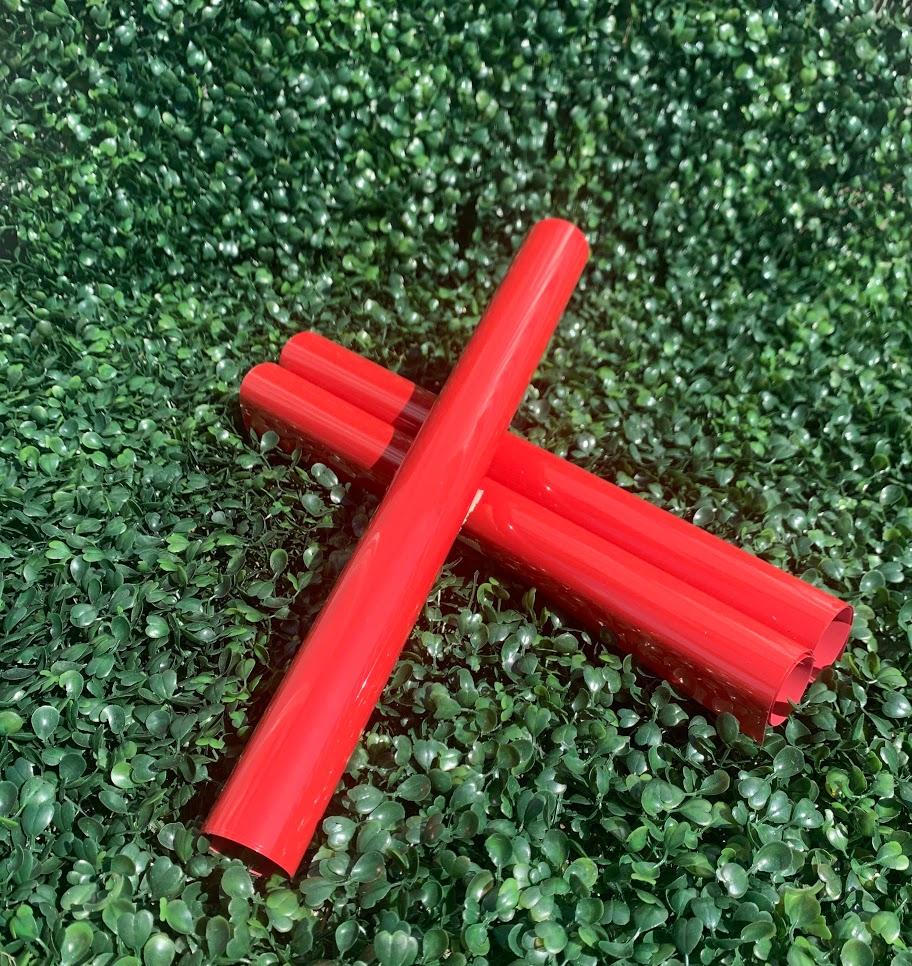 Red Opaque Heat Transfer Vinyl (HTV)