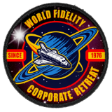 Sublimatable Patch with Adhesive & Black Border 3" Round Sublimation