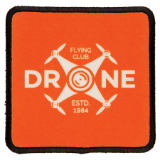 Square Sublimation Patch with Adhesive & Black Border 3X3 w/adhesive black border