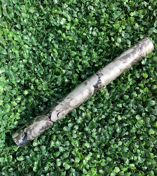 BLACK / WHITE FLOWERS SOFT METALLIC - HEAT TRANSFER VINYL