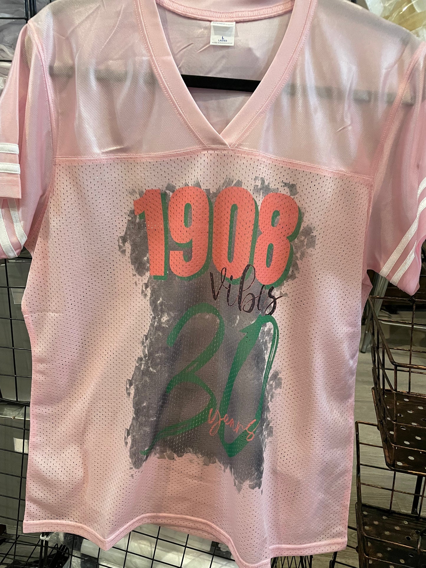 Light Pink/White (ladies) Sport-Tek® Ladies PosiCharge® Replica Jersey