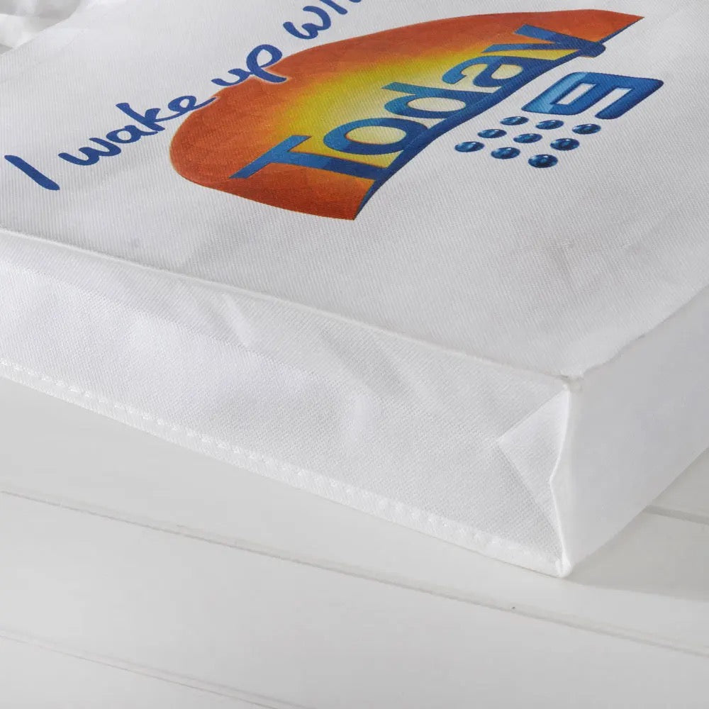 large White Sublimatable Gift Bag with 3 1/2" Gusset 12" x 16" sublimation blank