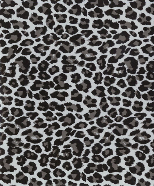 Leopard-Silver Soft Metallic Heat Transfer Vinyl (HTV)