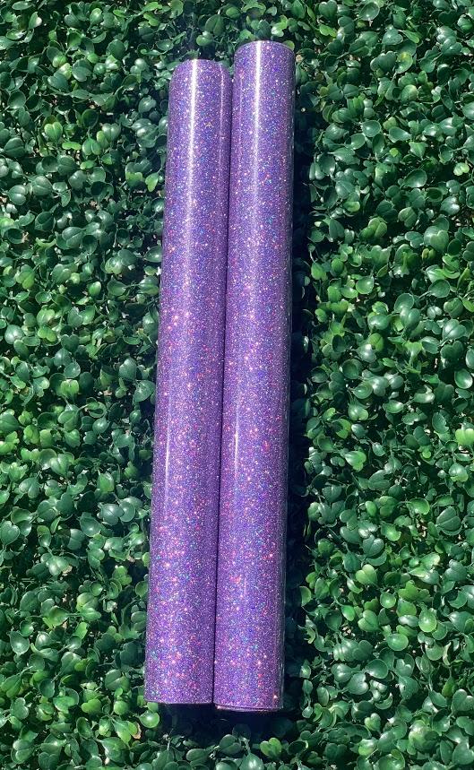 Purple Rainbow Glitter HTV