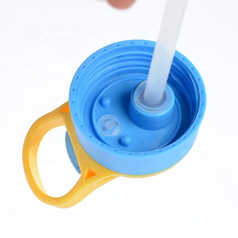 Stainless Steel Sublimation 12oz Tumbler for Kids w/ Straw and Colored Lids | Thermos - Sublimation Blank