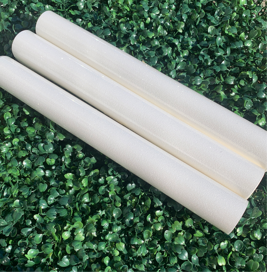 White Glitter Heat Transfer Vinyl (HTV)